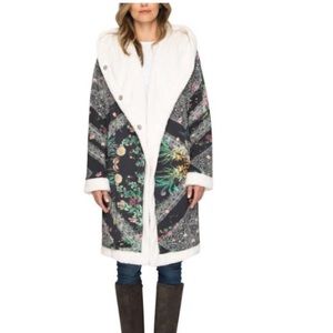 ❤️ Johnny Was White Eckley Longwhite Hoodie Coat